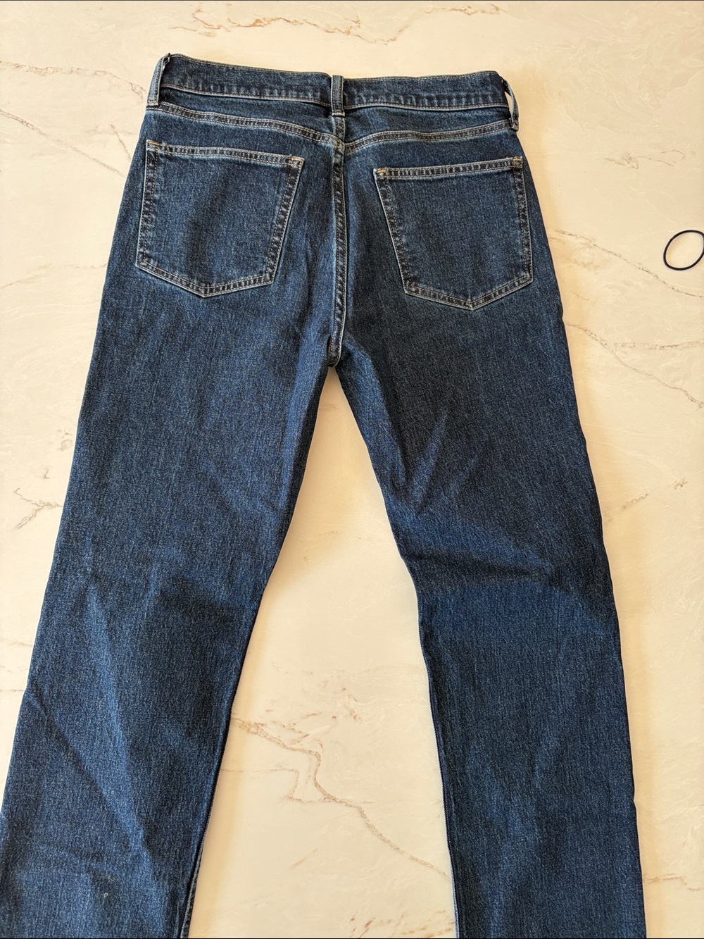 GAP Women's Dark Blue Straight-Leg Jeans - Picture 2 of 3